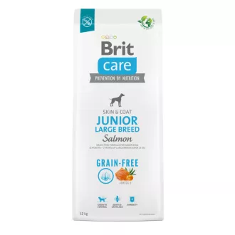  Brit Care Grain-Free Junior Large Breed Salmon & Potato 12kg - hipoallergén, gabonamentes kutyatáp nagytestű kölyköknek
