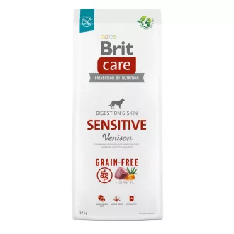   Brit Care Sensitive Venison & Potato 12kg- szarvashúsos hipoallergén, gabonamentes kutyatáp