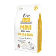   Brit Care Mini Grain-Free Hair & Skin Salmon & Herring 2kg - hipoallergén, gabonamentes kutyatáp,érzékeny bőrre, szőrre