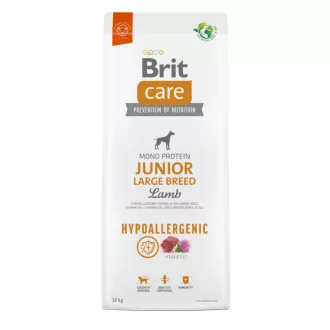   Brit Care Junior Large Breed lamb&rice 12kg - hipoallergén kutyatáp, nagytestű kölyökkutyáknak