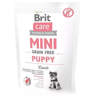   Brit Care Mini Grain-Free Puppy Lamb 400g - hipoallergén, gabonamentes kutyatáp kölykök számára