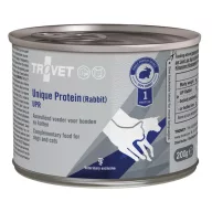  Trovet Unique Protein Rabbit (UPR) - Egyféle fehérjéből álló konzerv nyúlhússal kutyáknak és macskáknak 200g