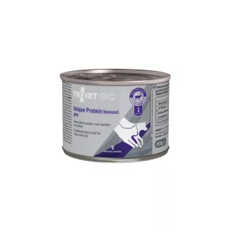   Trovet Unique Protein Venison (UPV) - Egyféle fehérjéből álló konzerv szarvashússal kutyáknak és macskáknak 200g