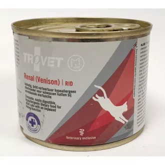   Trovet Renal Cat Venison (RID) - Hipoallergén macska konzerv szarvashússal veseproblémák kezelésére 200g