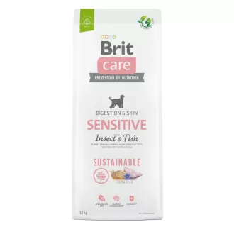   Brit Care Sensitive Insect & fish 12kg - hipoallergén gabonamentes kutyatáp 