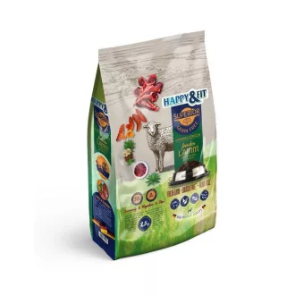   Happy&Fit Superior Hipoallergén GF kutyatáp - Bárány, édesburgonyával és gyógynövényekkel 2,5kg