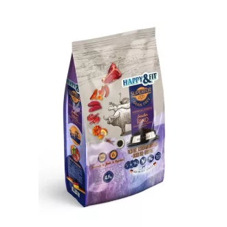   Happy&Fit Superior Hipoallergén kutyatáp - Friss marha, strucc, vízibivaly, sütőtökkel 2,5kg