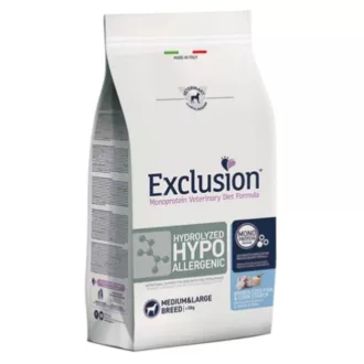   Exclusion Hydrolyzed Hypoallergenic fish&corn starch medium/large breed 12kg