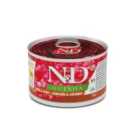   N&D Quinoa Skin & Coat Dog Venison Mini Adult 140g - kutya konzerv szarvas, quinoa, kókusz
