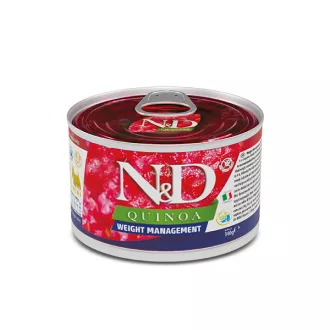   N&D Quinoa Weight Management Dog Lamb Adult Mini 140g - kutya konzerv bárány, quinoa