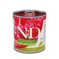   N&D Quinoa Skin & Coat Dog Duck Adult 285g - kutya konzerv kacsa, quinoa, kókusz