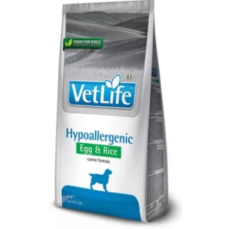 Vet Life Hypoallergenic Egg & Rice Dog 2kg